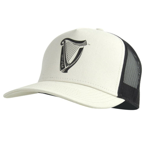 Premium Beige & Black Harp Hat