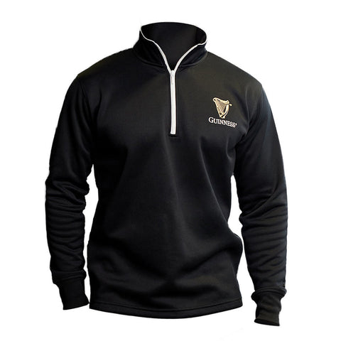 GUINNESS Harp Long Slv QUARTER ZIP PULLOVER