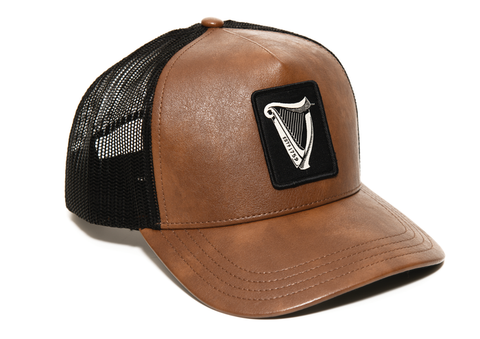 Guinness Leather Trucker Hat